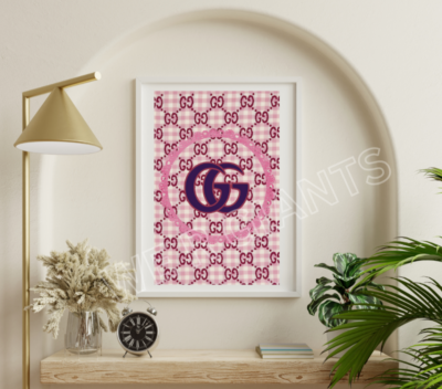 Vintage Pink GUCCI Art Print 11