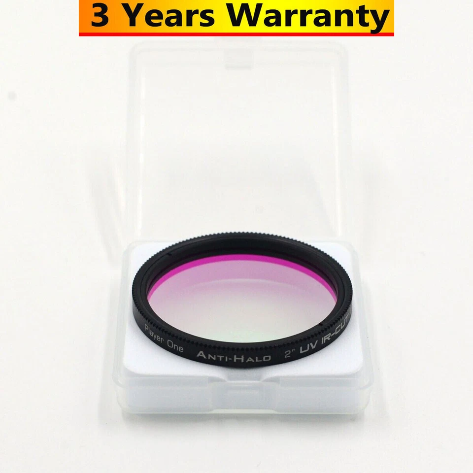 Player One AH-UV-IR-CUT-2 Anti-Halo 2" UV IR Cut Filter for Planetary Imaging - Image 2 of 2