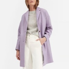 Everlane Wool Cocoon Coat Lavender Oversized 10 Minimalist Classic Quiet Luxury