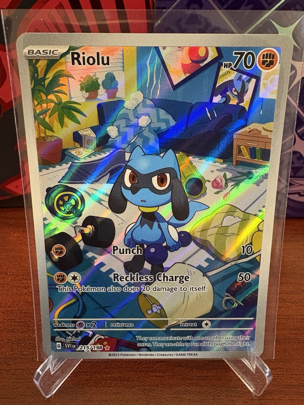 Riolu #215/198 Scarlet & Violet Base NM/Near Mint Pokemon 2023