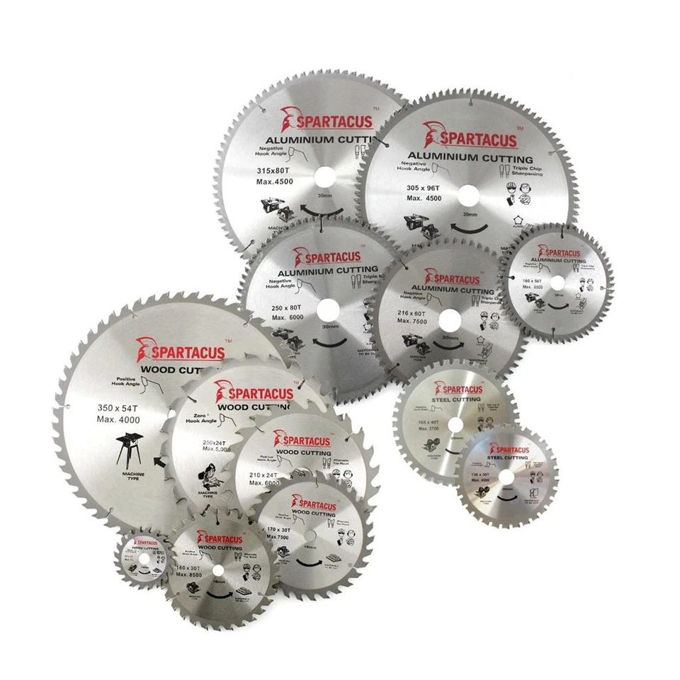 Spartacus Wood Metal Cut Circular Saw Blades 85 - 350 Bosch DeWalt Makita Festoo - Image 1 of 1