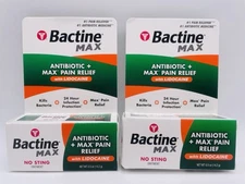 Bactine Max Antibiotic + Pain Relieving Ointment 0.5oz - Pack of 2