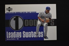 Adrian Beltre 2003 Upper Deck Leading Swatches Pants Relic Memorabilia #LS-AB