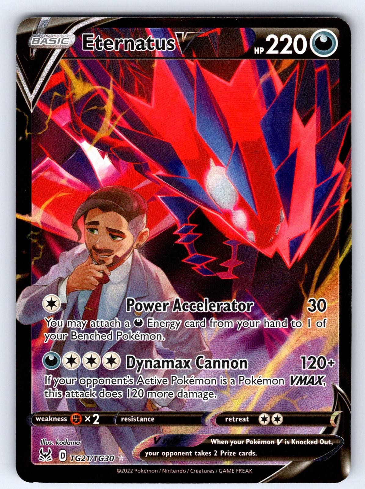 Eternatus V TG21/TG30 Holo V Rare Lost Origin Trainer Gallery Pokemon MP