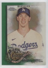 2022 Topps Allen & Ginter Chrome Green Refractor 87/99 Walker Buehler #27 s1i