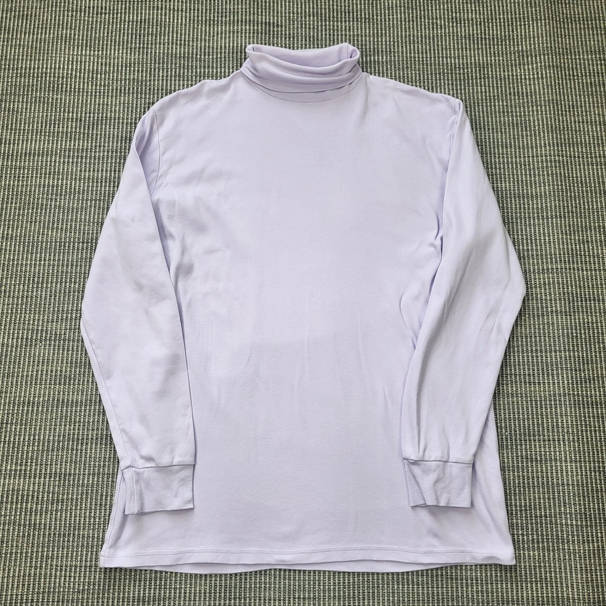 Sunspel Mens Grey Roll Neck Sweater SUNSPEL Wool Sweater For Men