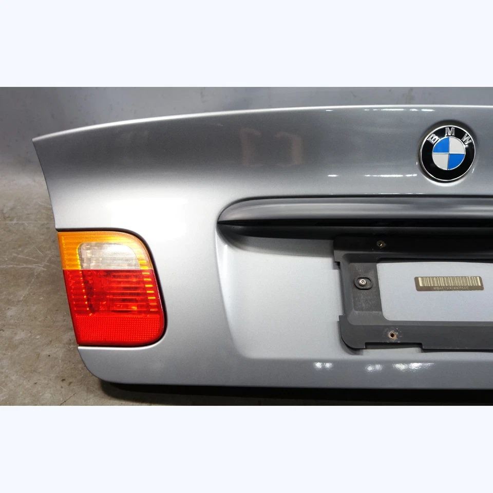 99-05 BMW E46 3-Series Sedan Factory Rear Trunk Boot Deck Lid Silver Grey OEM - Image 3 of 4