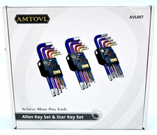 AMTOVL Allen Key Set And Star Key Set Model AVL007 - New With Box