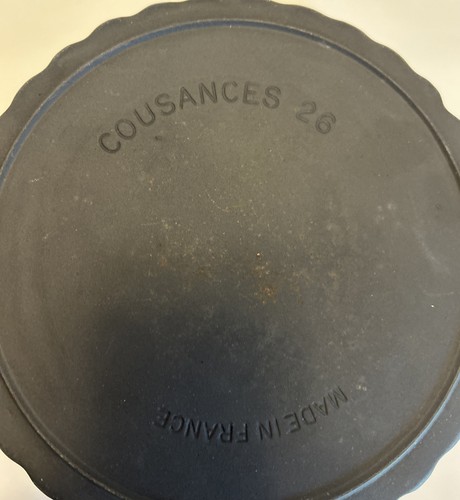 Vintage Cousances 26 rohe Gusseisen Quiche Tarte Pfanne Schale 10,5" Lo - Bild 4 von 4