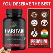Poudre bio Haritaki Terminalia Chebula Bibhitaki Harad 1500 mg 60 gélules