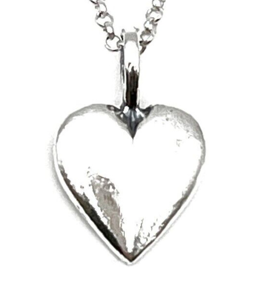 Heart Charm Necklace - 925 Sterling Silver - #1943