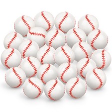 24 Pcs Baseball Bouncy Balls for Kids, 32mm Rubber Bounce Sport Balls Bulk fo...