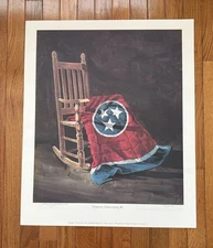 RARE VINTAGE 1986 TENNESSEE HOMECOMING BICENTENNIAL FLAG LIMITED EDITION PRINT