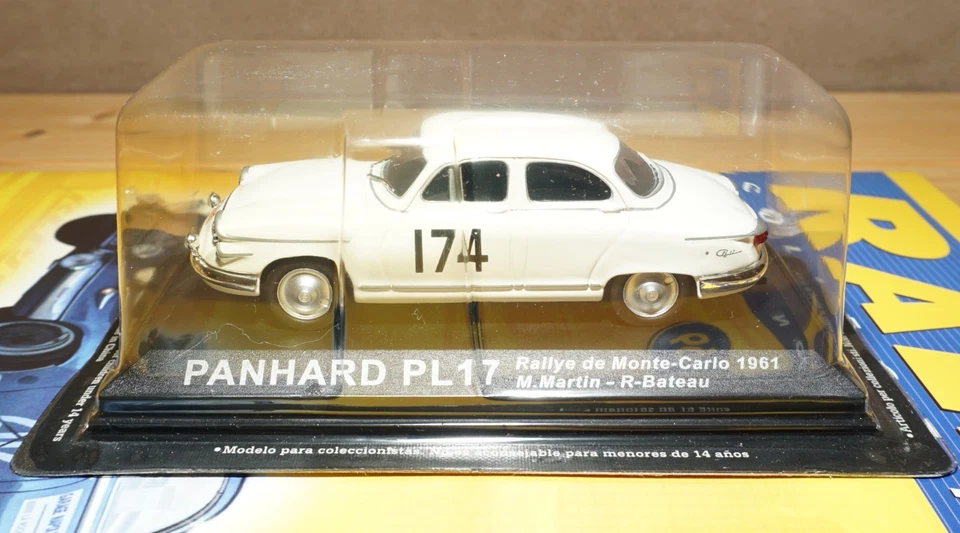 Panhard PL17 Rally Monte Carlo 1961 Deagostini 1:43 Modellismo 1/43 auto - Immagine 2 di 4
