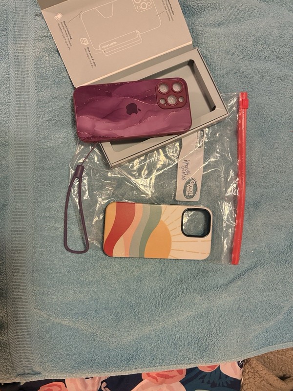 iPhone 14 Pro Max Cases, Set Of 2, Purple & Gold, Multi Colors Sunrise