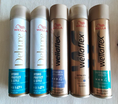 Wella Haarspray Deluxe & Invisible Hold & 2-Tages-Volumen & Extra Stark fast neu