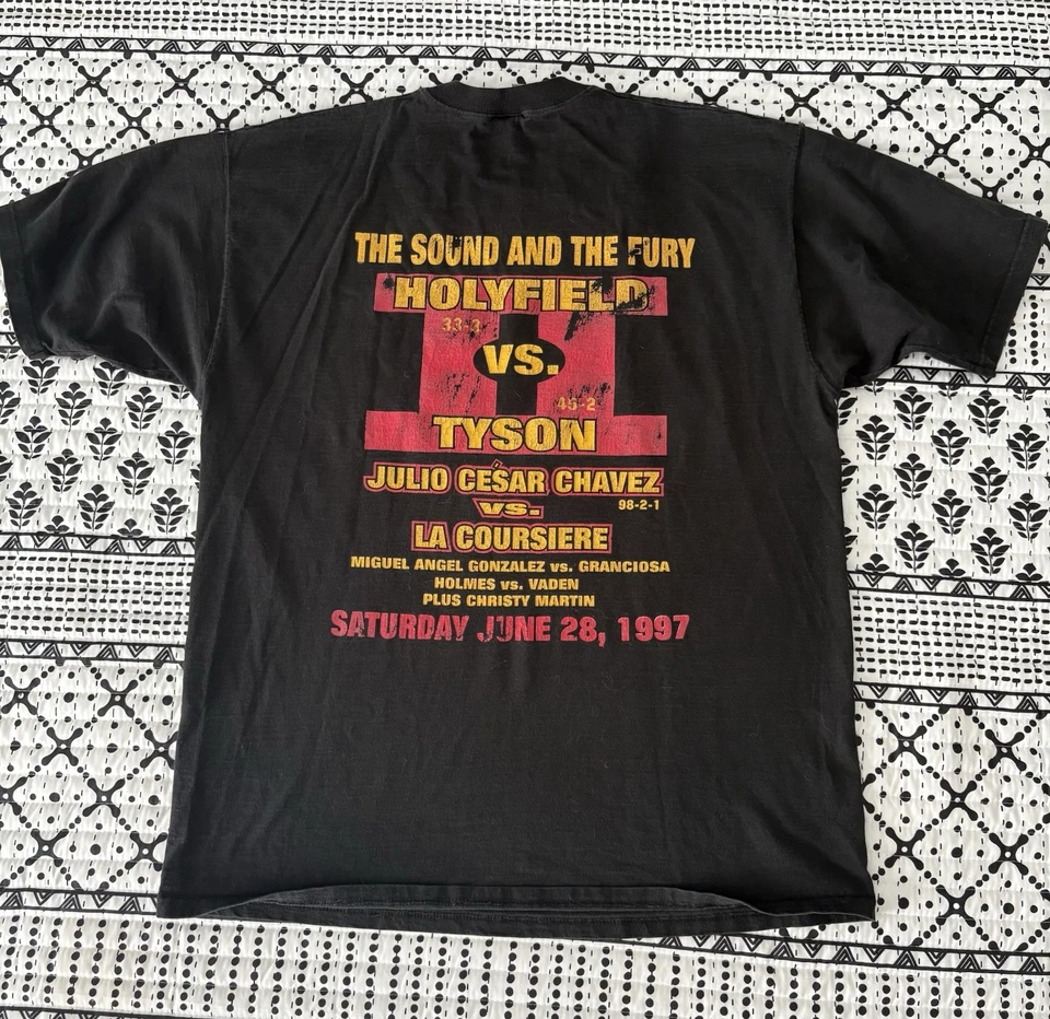 The Sound and the Fury: Holyfield vs. Tyson II T-Shirt Black XL - Image 2 of 3