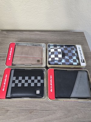 Quicksilver Mens Wallets Pick 1. 3 are Bifold and 1 Is Trifold.