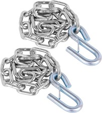 27" Trailer Safety Chain with 1pcs 5/16" Spring Hook, Grade-30 Metal Safety Chai