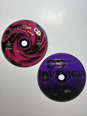 Interactive CD Sampler Pack Volume 3 & 4 (PS1 1996) Loose Game Discs Only Tested