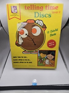 Vintage 1977 Trend Enterprises Telling Time Discs Level II Educational COMPLETE