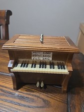 Vintage Midcentury Modern Wooden Piano Coaste...