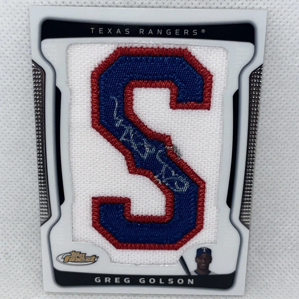 Greg Golson 2009 Topps Melhor Autógrafo Auto Carta Patch SP /218 Texas Rangers - Imagem 2 de 4
