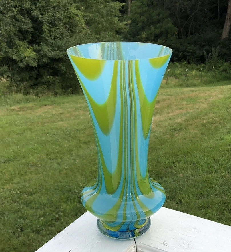 Murano Glass Blue Vases for sale - eBay