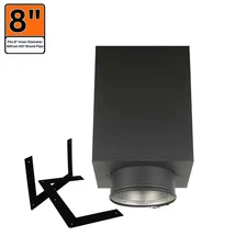 8 In. X 24 In. Square Ceiling Support for Double Wall Chimney Pipe