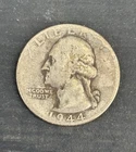 1944 Washington Quarter 90% Silver Philadelphia No Mint Mark