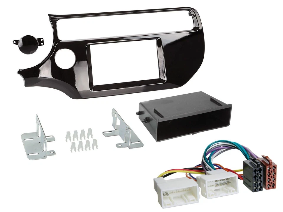 JVC Bluetooth USB DAB MP3 Autoradio für Kia Rio UB ab 2015 piano-schwarz - Bild 3 von 4