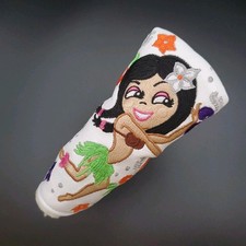 SCOTTY CAMERON HULA HAMAMATSU WHITE LEATHER PUTTER COVER JAPAN ONLY