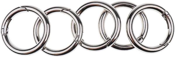 Karabiner SchlüSselanhäNger 5 StüCk Karabinerhaken O-Ring Zinklegierung Karabine-image