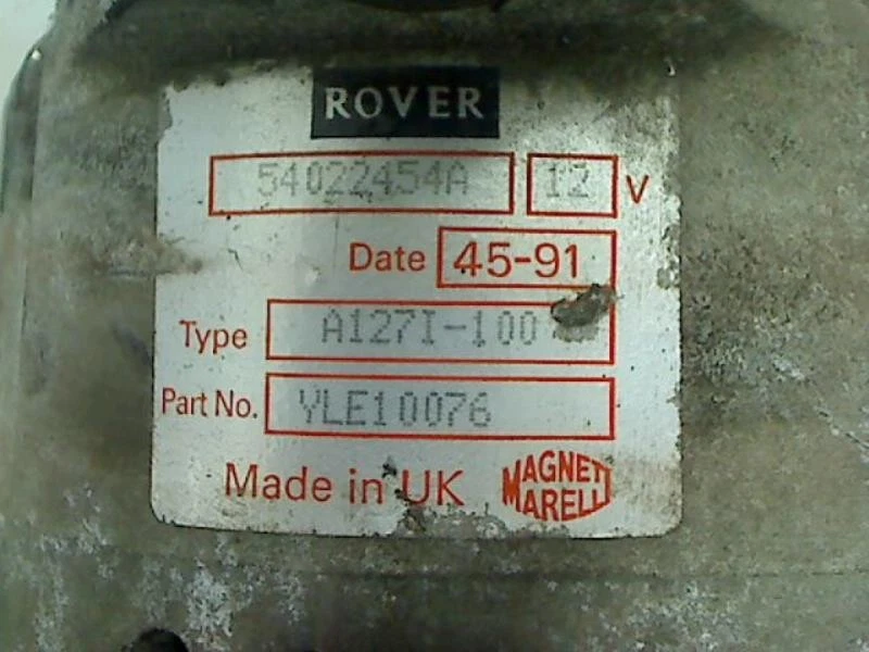 Alternateur ROVER 800 2 - Photo 3/4
