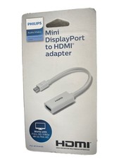 Philips Mini DisplayPort to HDMI Adapter - White, New, SWV9200F/27 Mirror Stream