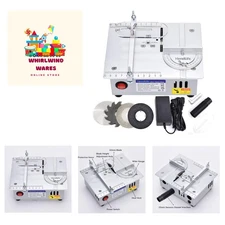Mini Hobby Table Saw Handmade Woodworking Bench Saw DIY Model Crafts Cutting ...