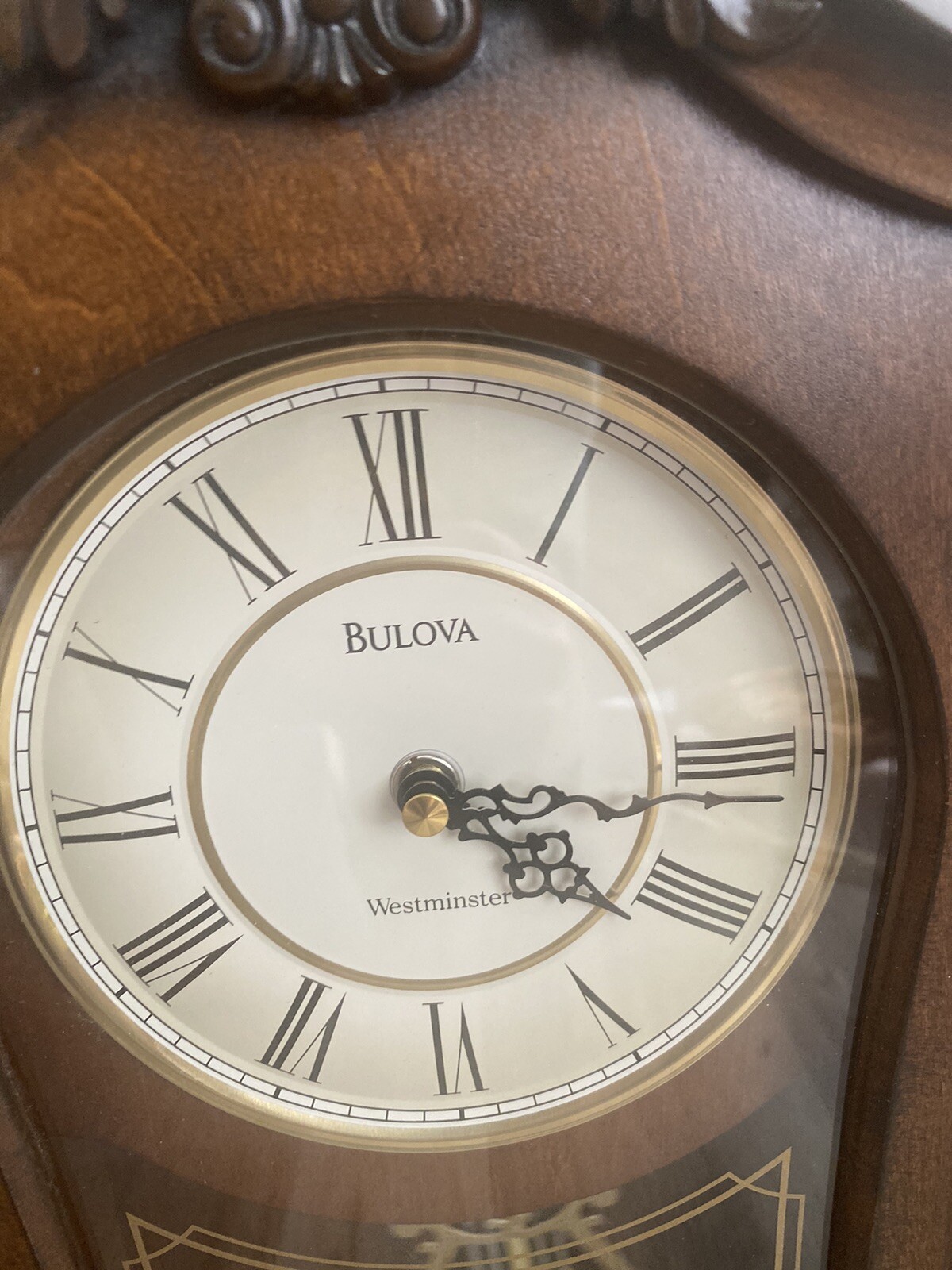 Bulova Clocks C3542 Cranbrook Wall Mount Analog Wooden Chiming Clock, Brown 726084573918 eBay