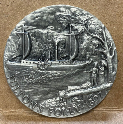 Longines Symphonette Pewter Medal .83 oz Fulton's Folly | eBay