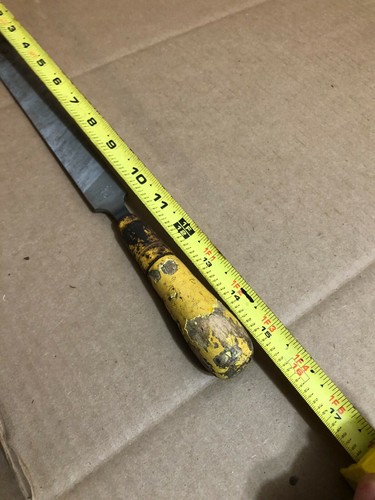 NICHOLSON 10" FLAT MILL 2ND CUT SMOOTH FILE CRESCENT WITH HANDLE APEX TOOL CO ~ - Picture 9 of 9