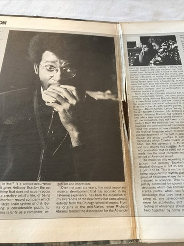 Anthony Braxton New York Fall 1974 Vinyl LP (AL 4032 SA-BW) Promo Copy Gatefold - Picture 12 of 12