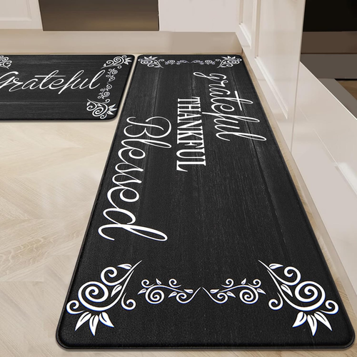 anti Fatigue Kitchen Mat Set of 2 Non Slip Cushioned Kitchen Mats for Floor Wate