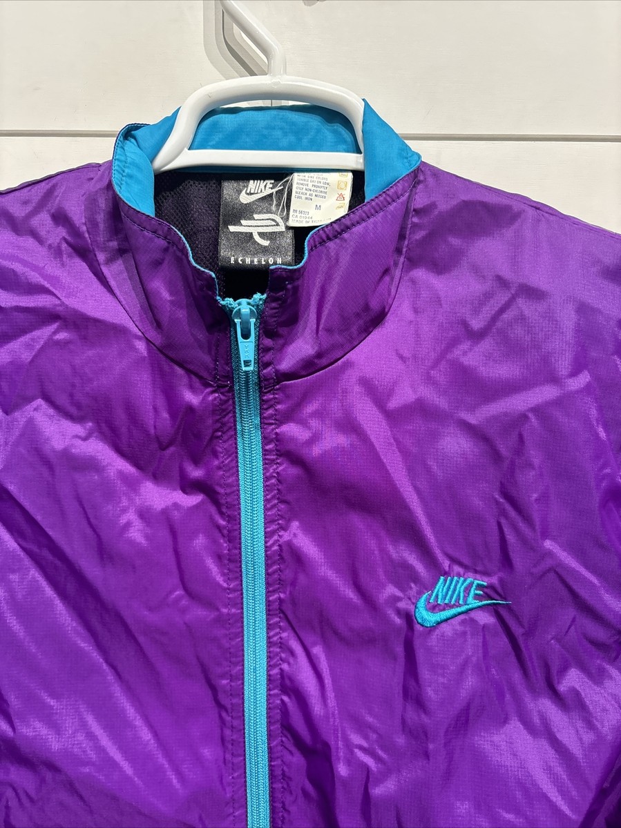 Vintage Retro Nike Echelon Windbreaker Coat Jacket Purple Vintage Retro Nike Echelon Windbreaker Coat Jacket Purple