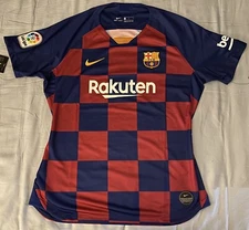 Nike FC Barcelona Womens Home Soccer Jersey. Womens Size: Large