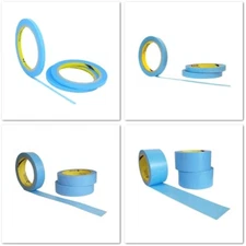 JMI Blue Masking Tape Painting, 3 Roll Multi Size pack  Painters Washi Tape 