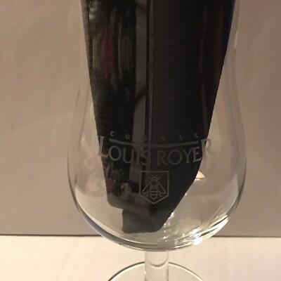 Louis Royer Cognac Stem Glass Original Vintage Honey Bee Logo