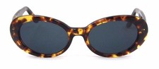 New Women's Club LA 8100 Oval Black Tortoise Havana Sunglasses 1990s Austria USA