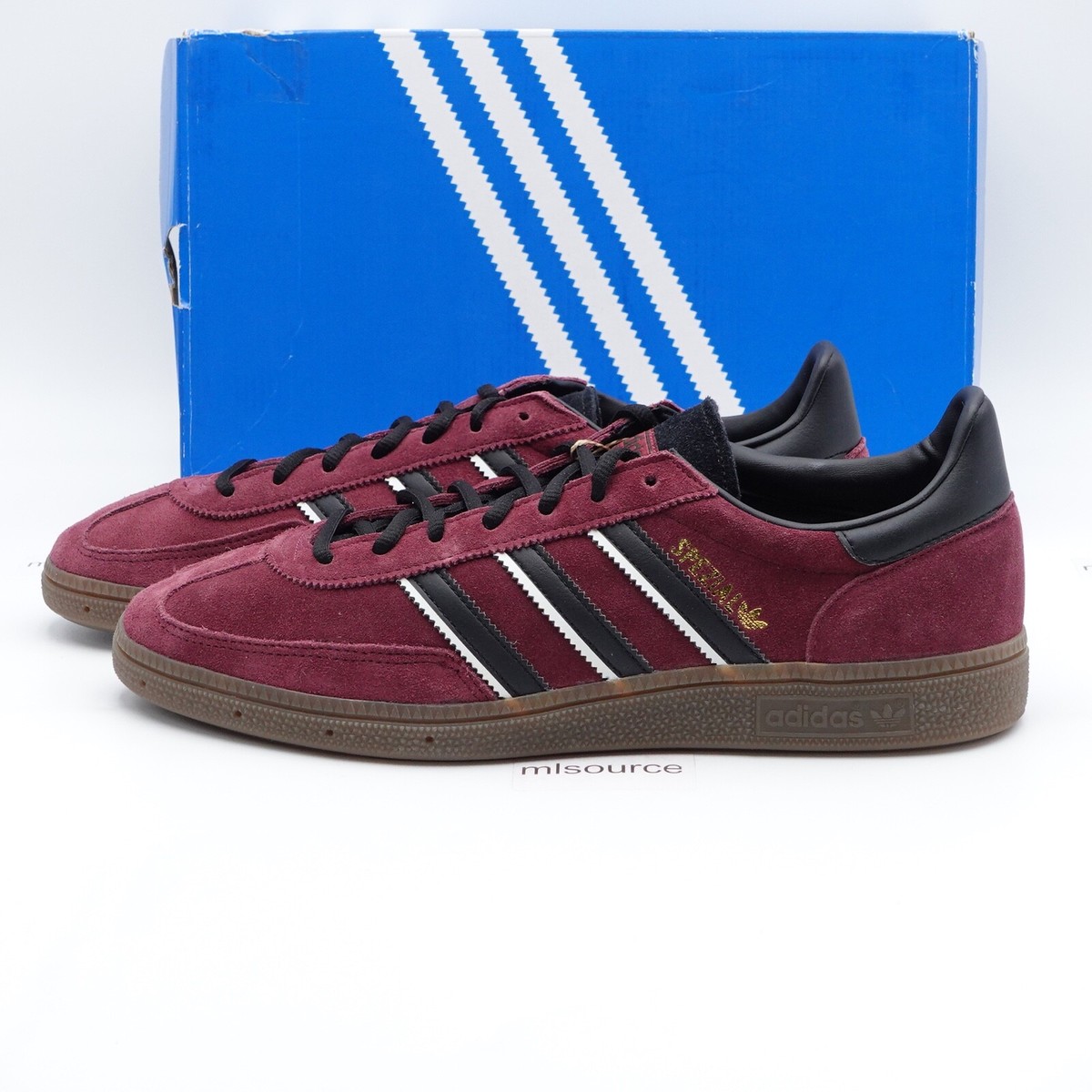 Size 9.5 - adidas Handball Spezial Maroon Black for sale