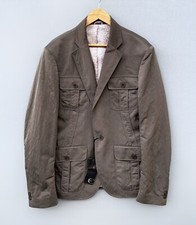 Rare Men's JUST CAVALLI Shimmer Nylon Snakeskin Lining Designer Jacket Size 54