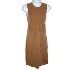 Design History Cashmere Sleeveless Dress S Pullover Knee Length Brown