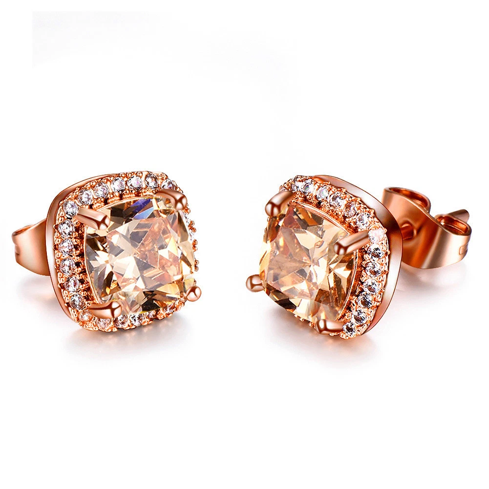 Morganite 2024 stud earrings